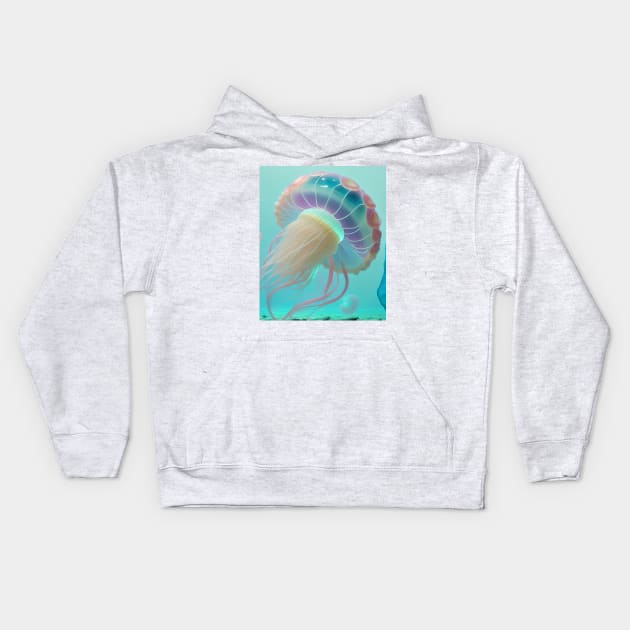 Jellyfish - Stinging Beauty Kids Hoodie by BeachBumPics